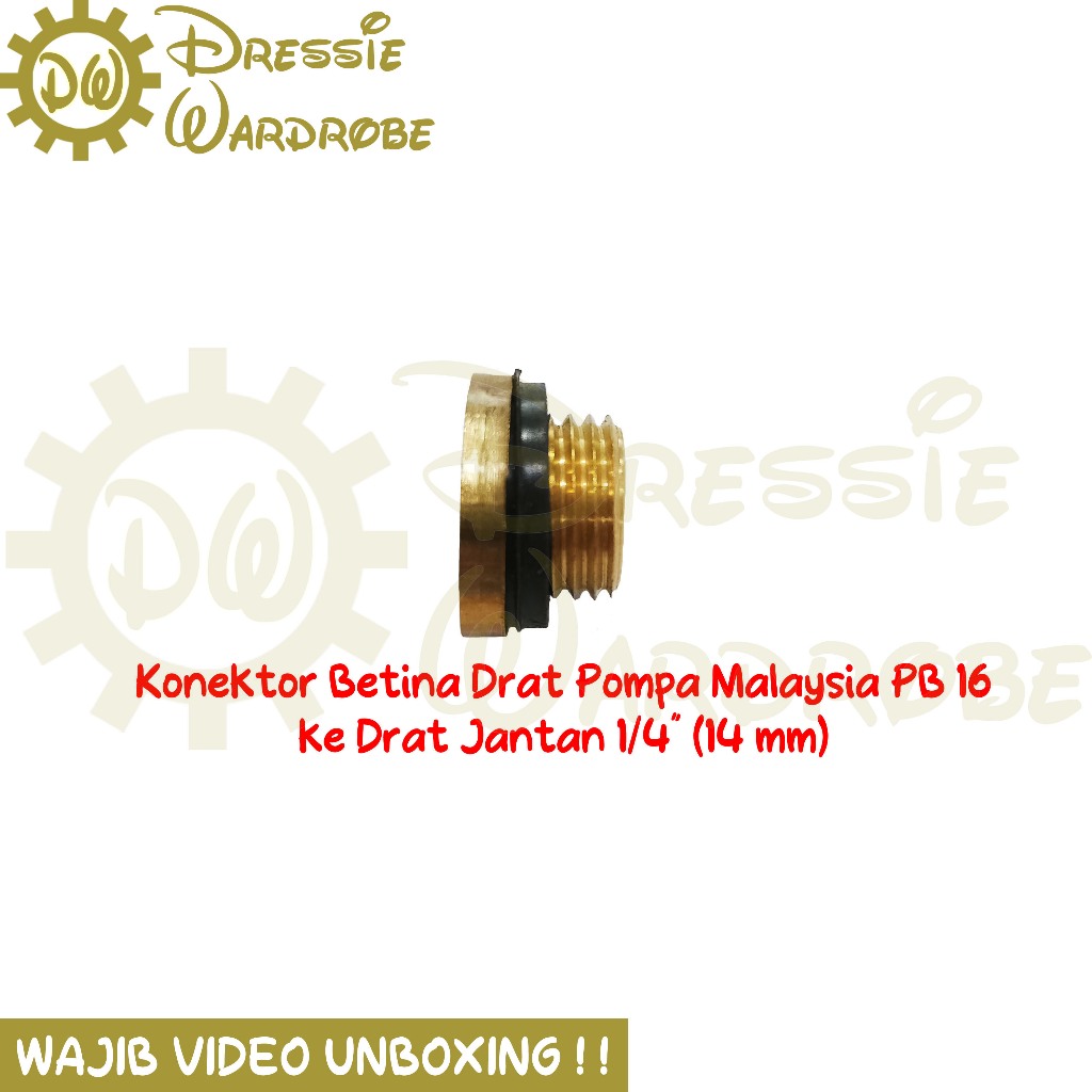 Malaysian PB 16 Pump Thread Connector Reducer Connection to 1/4 ...
