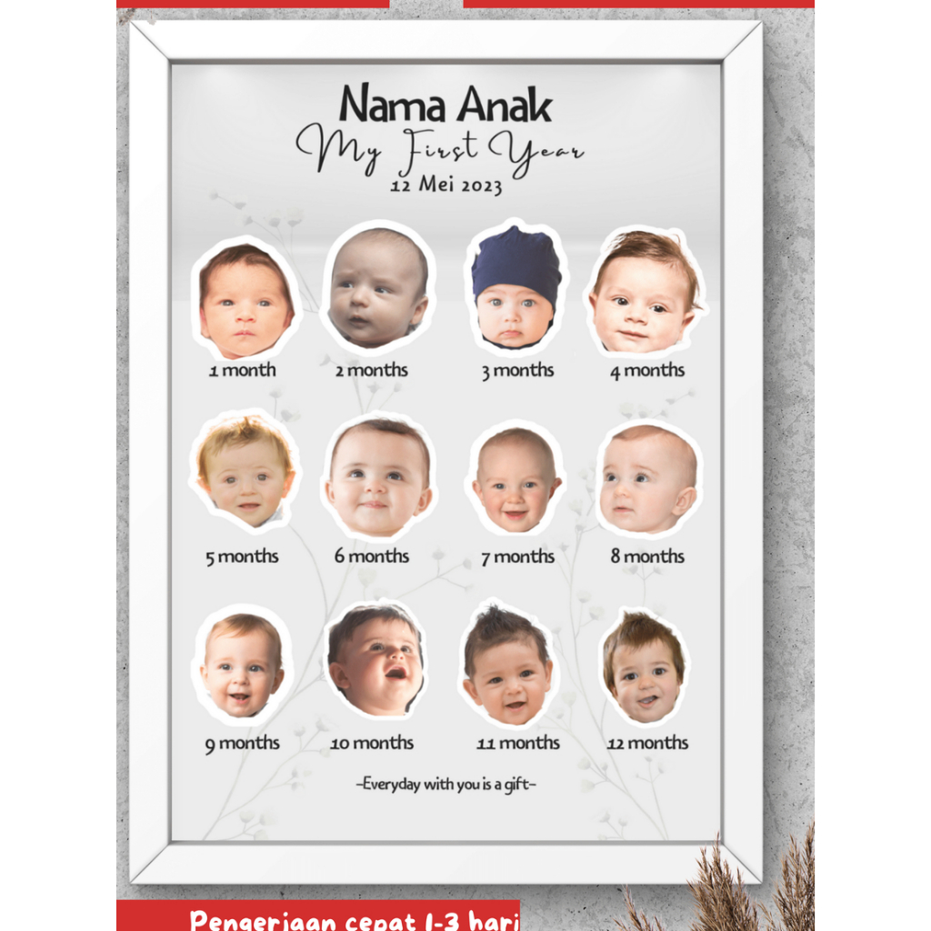 MILESTONE BABY FRAME 3D POP UP | Shopee Philippines