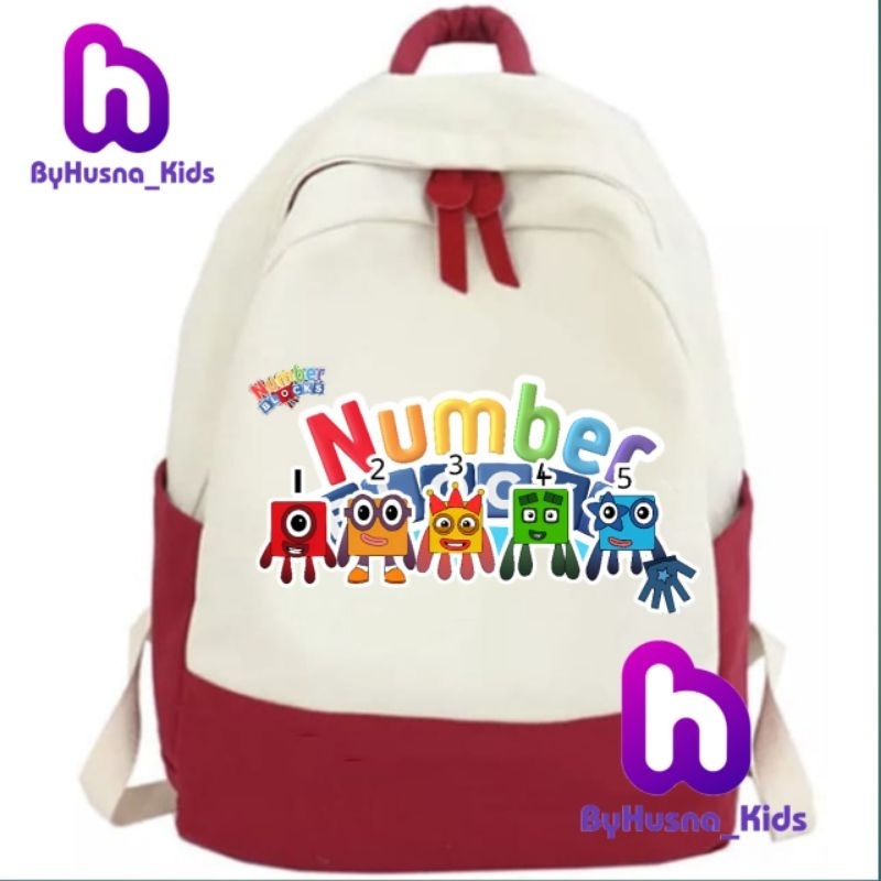 CHILDREN'S BACKPACK BACKPACK BAG NUMBER BLOCKS NUMBER BLOCK CHILDREN ...