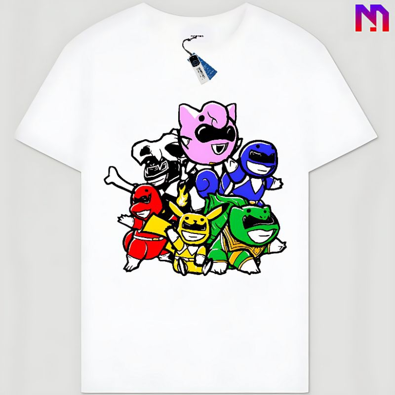 Power Rangers Mighty Morphin Pikachu Unisex Men's Women's T-shirt ...