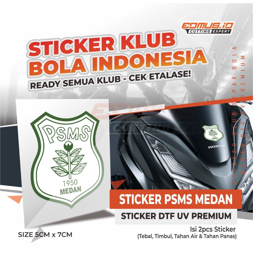 Psms Sticker - DTF UV Sticker - Indonesian Football Club Series - HD ...