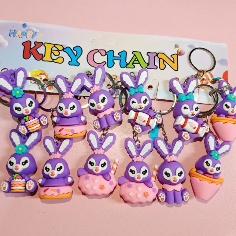 GANTUNGAN 12 pcs of the latest character rubber key chains/keychains ...