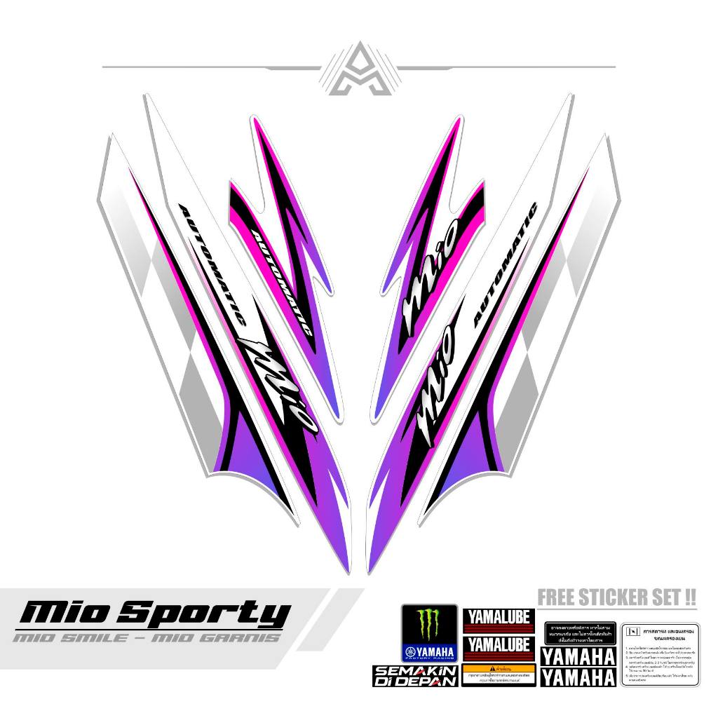 STRIPING MIO SPORTY / MTF 30 / STICKER MIO SMILE / STICKERS / MX Z ...