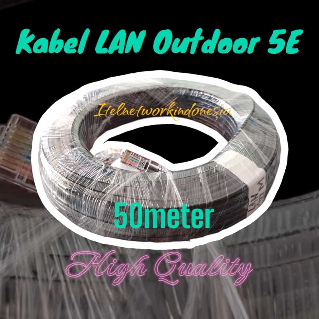 Cat 5E OUTDOOR UTP LAN CABLE 50 METERS ALREADY INSTALLED RJ45 PLUGBOOT ...