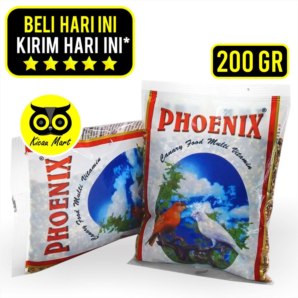 Canary Food Multivitamin Phoenix Mini 200gr Bird Food Grain Eater Daily