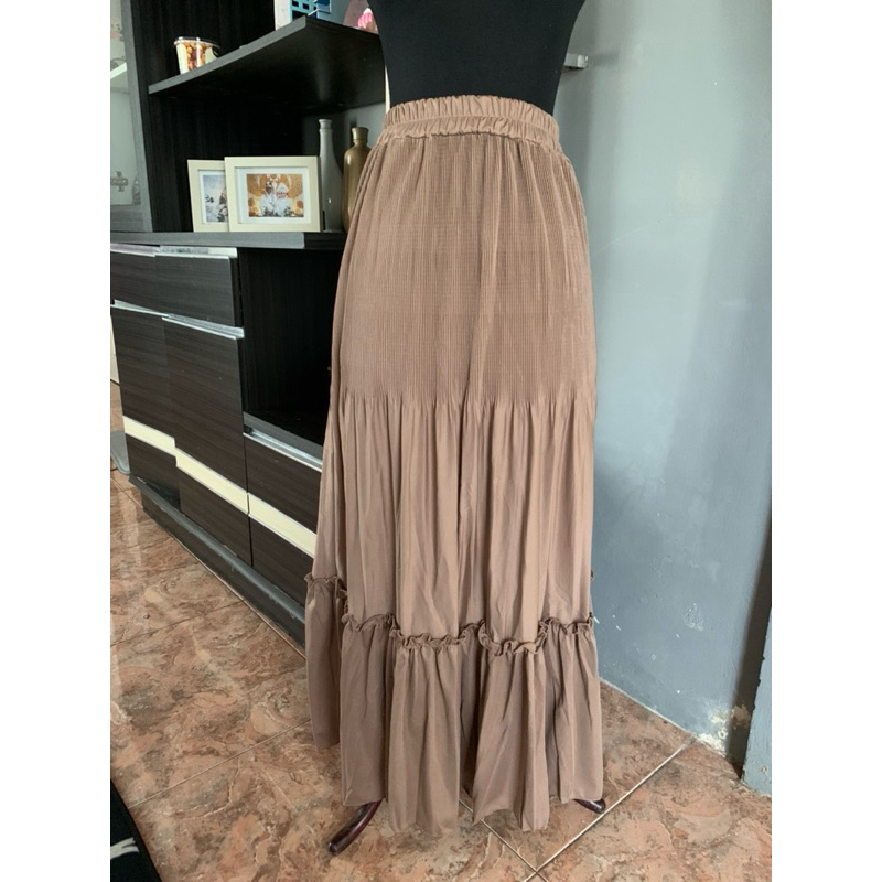 New Special Ramadhan Rampel Plisket Skirt (detail scroll kebwh ...