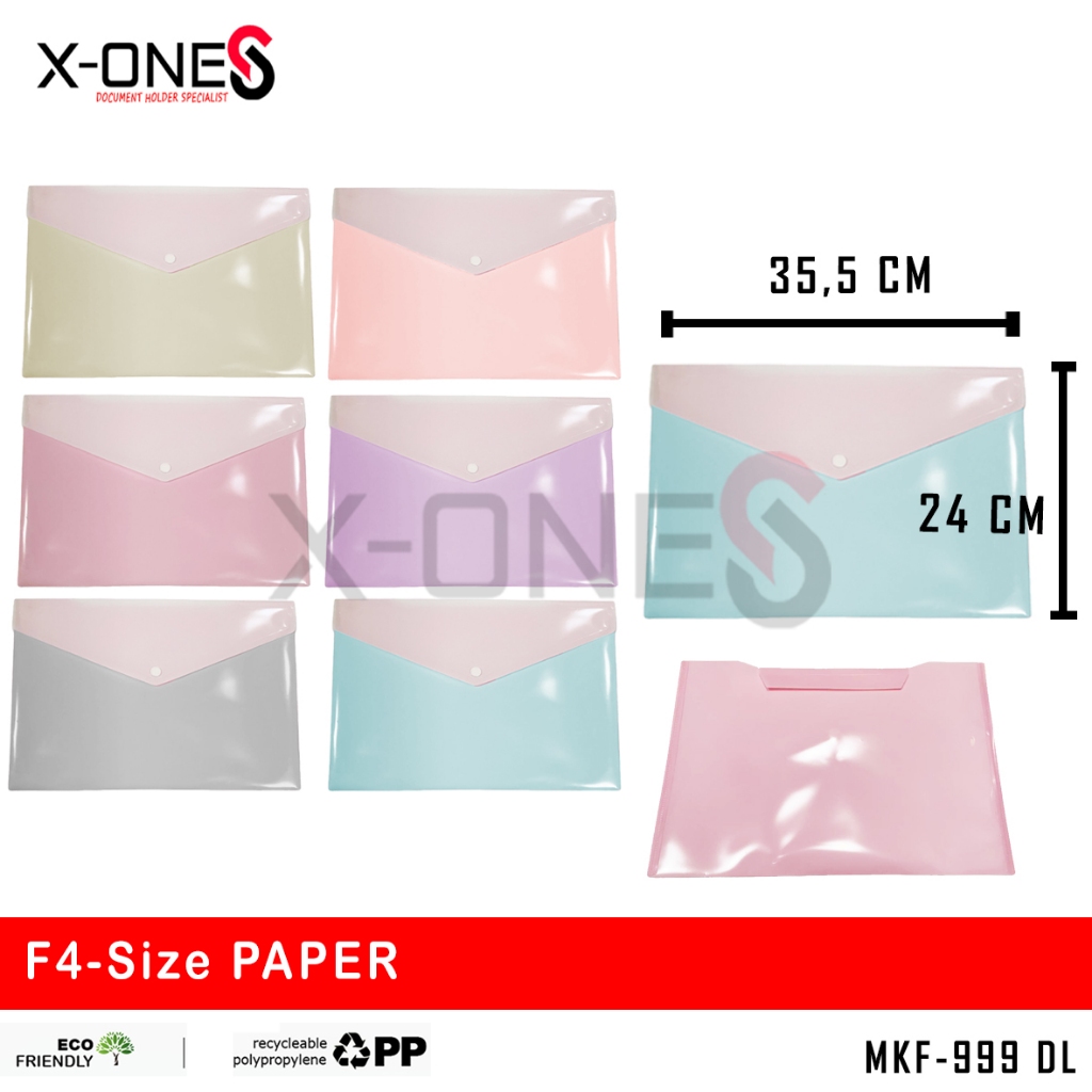 X-one DOUBLE LAYER BUTTON MAP F4 FOLIO FC PASTEL & DOFF PLASTIC MAP ...