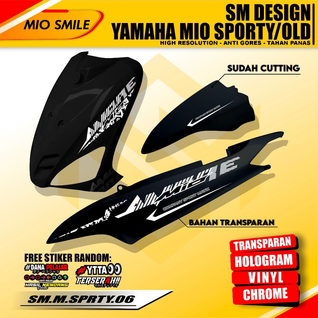 Striping MIO URBAN MIO MIO SPORTY THAILAND LAMA SMILE GARNIS STICKER ...