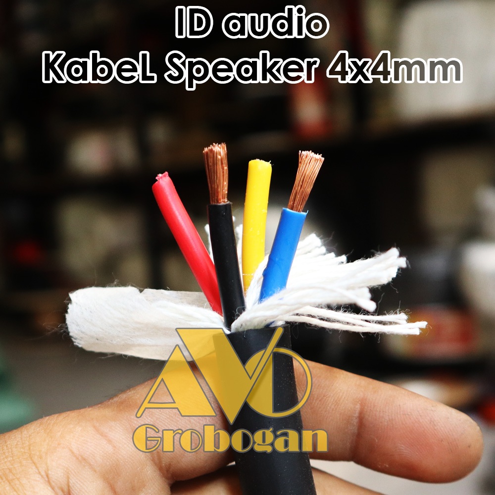 Speaker Cable 4x4 mm ID Audio Original Copper Speaker Cable (Unit ...
