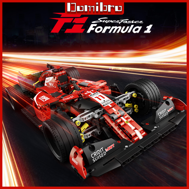 The F1 racing car Remote control builds a sports car block, a Ferrari ...