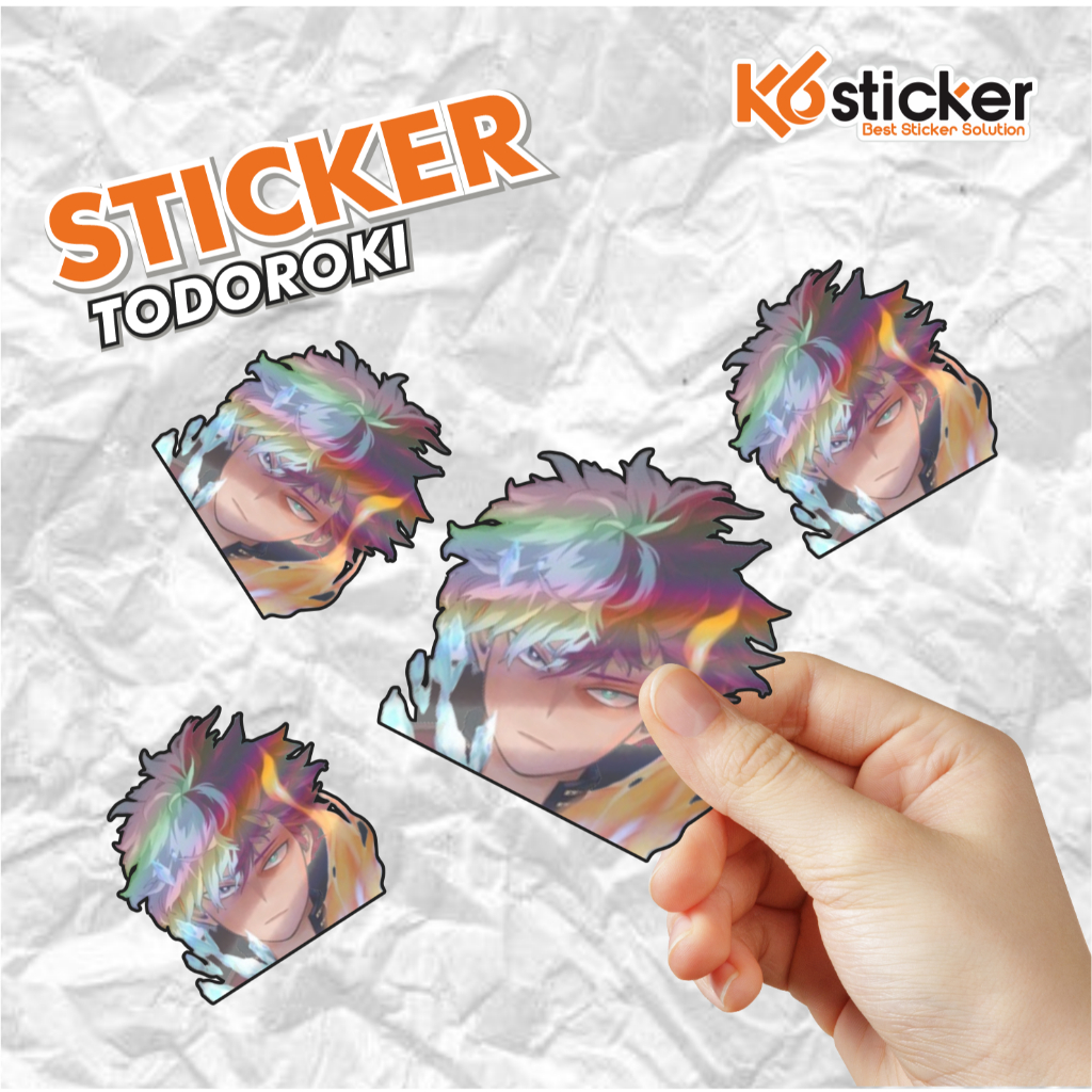 Todoroki shoto hologram anime sticker | Shopee Philippines
