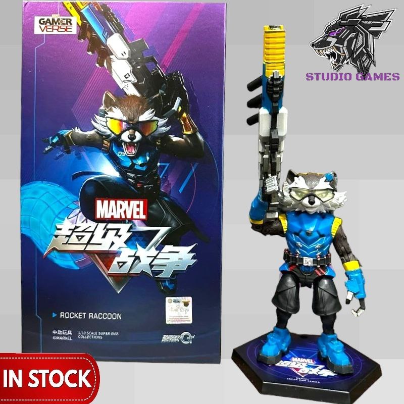 Zd TOYS Rocket Raccoon Marvel Gamer Verse Super War Collections 1/10 ...