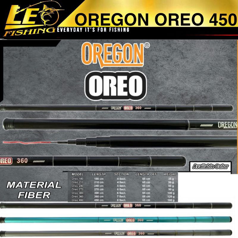 Oregon OREO 450 Long Flex Tile Fishing Rod | Shopee Philippines