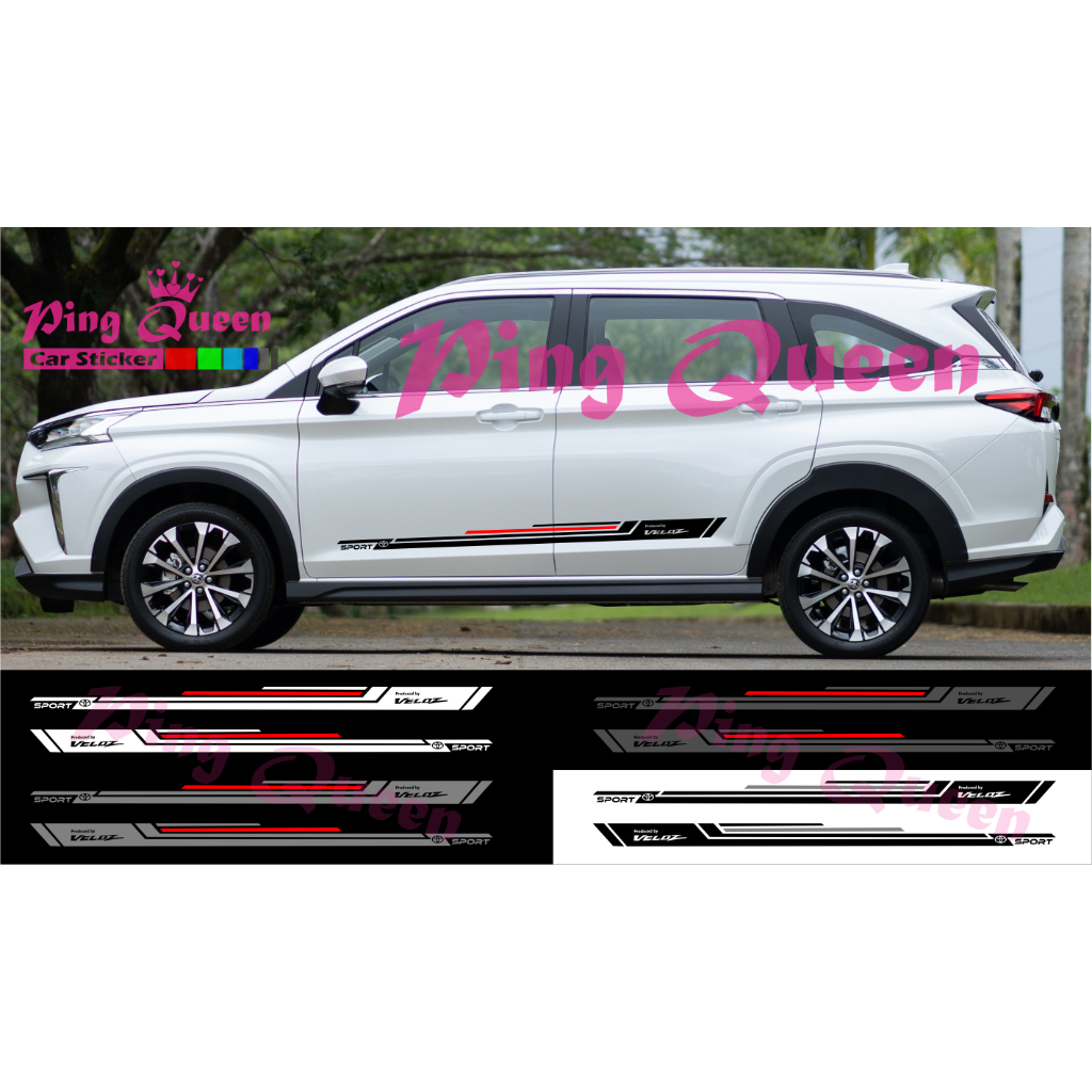 New VIOS Car Side BODY STICKER LIST CUTTING TOYOTA VIOS Car STICKER ...