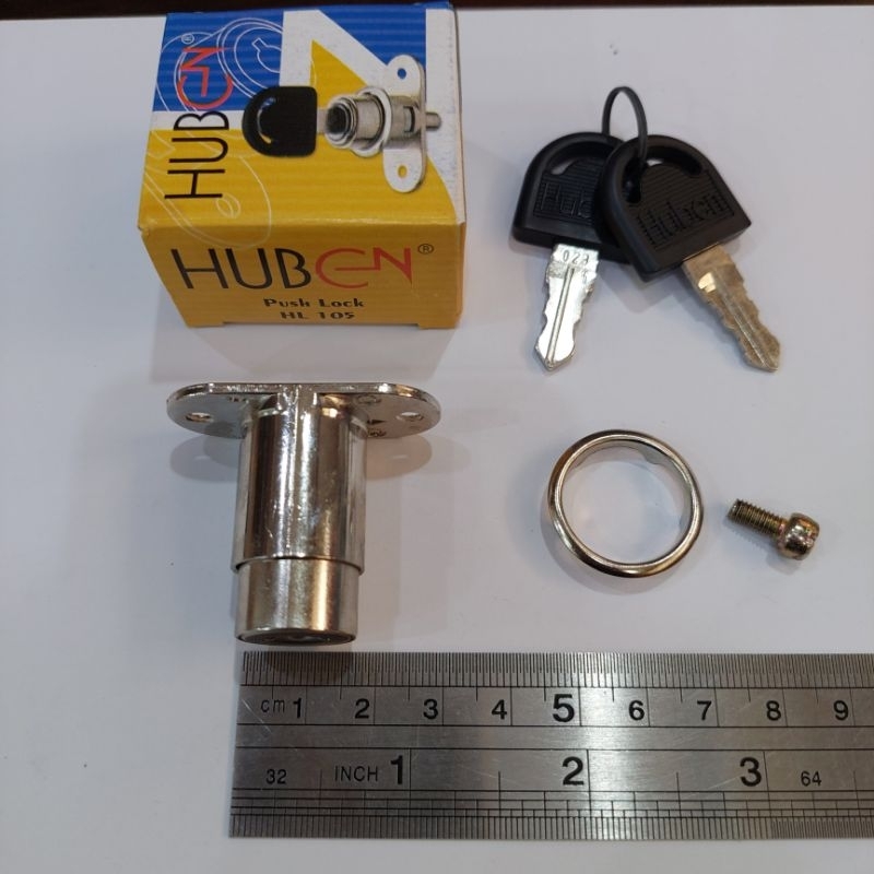 DRAWER LOCK PRESS DOOR DISPLAY HUBEN/ PUSH LOCK HL 105 | Shopee Philippines