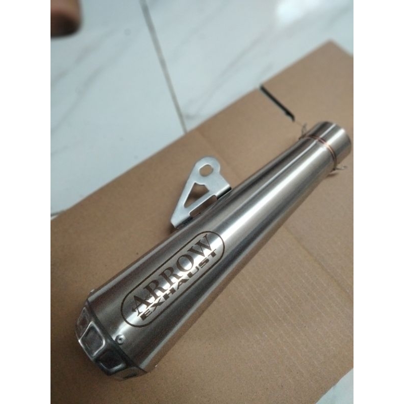 Canister Arrow stainless steel pipe 50mm for all motorcycle Shopee