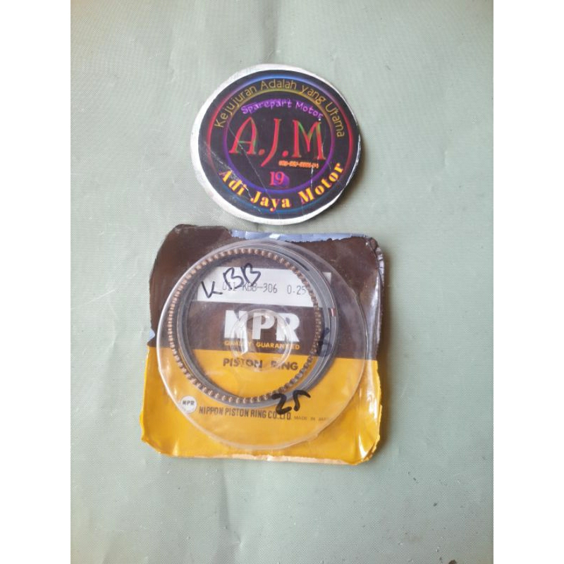 Piston Ring Piston Honda Photochromic Tiger KBB Os Oversize 25 NPR ...
