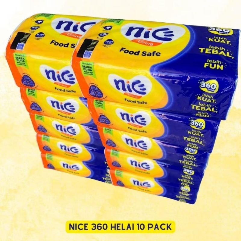 [10pack] Nice Tissue Facial Tissue 360 Sheets Shopee Philippines
