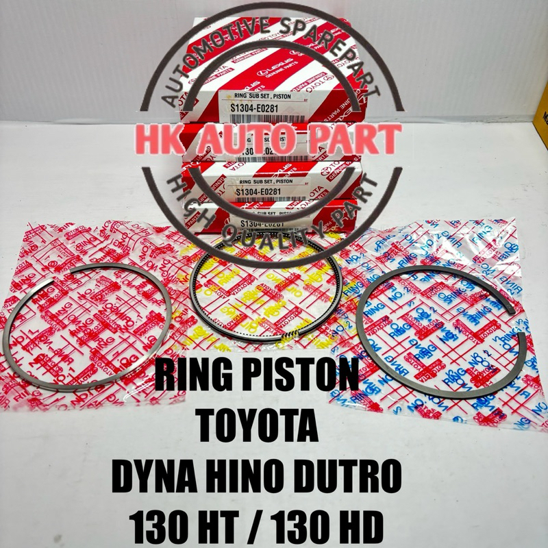 Piston RING PISTON PISTON PISTON SET OS STD TOYOTA DYNAO SAURUS HINO ...