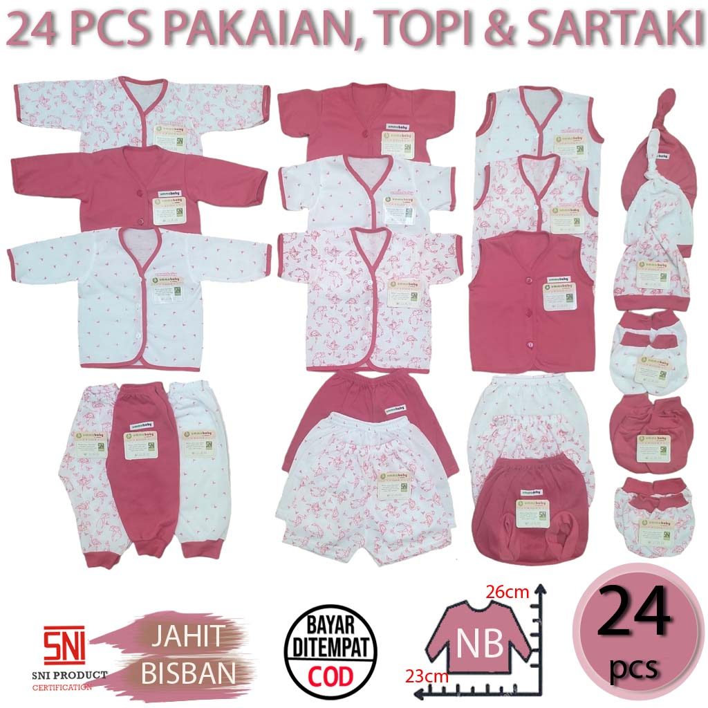 24pcs Baby Clothes Baby Pants Baby Suits Newborn Baby