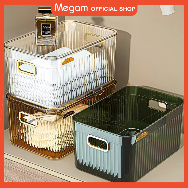 PERALATAN Megam Storage Box Accessories Storage Acrylic Skincare ...