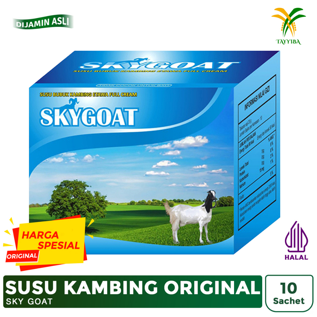 Etawa Goat Milk Powder Sky Goat Original Flavor 1 Box Contains 10
