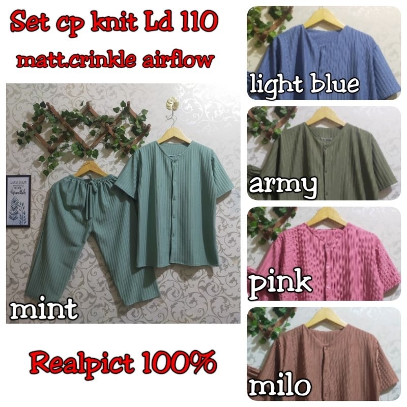 Ld 110 setcel cp knit hornet/short sleeve knit suit/one set cp knit ...