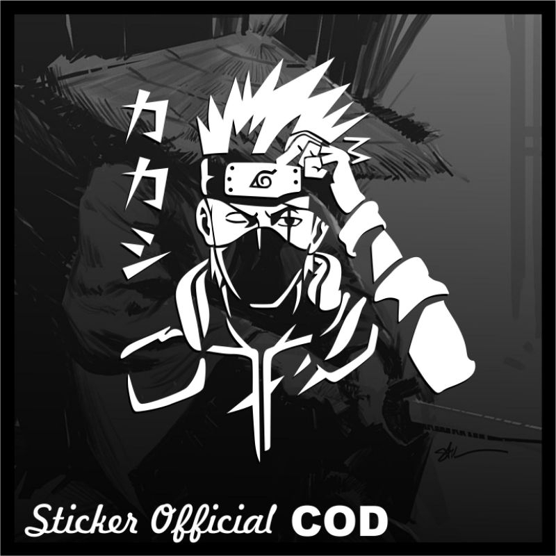 Naruto anime kakashi cutting Sticker | Shopee Philippines