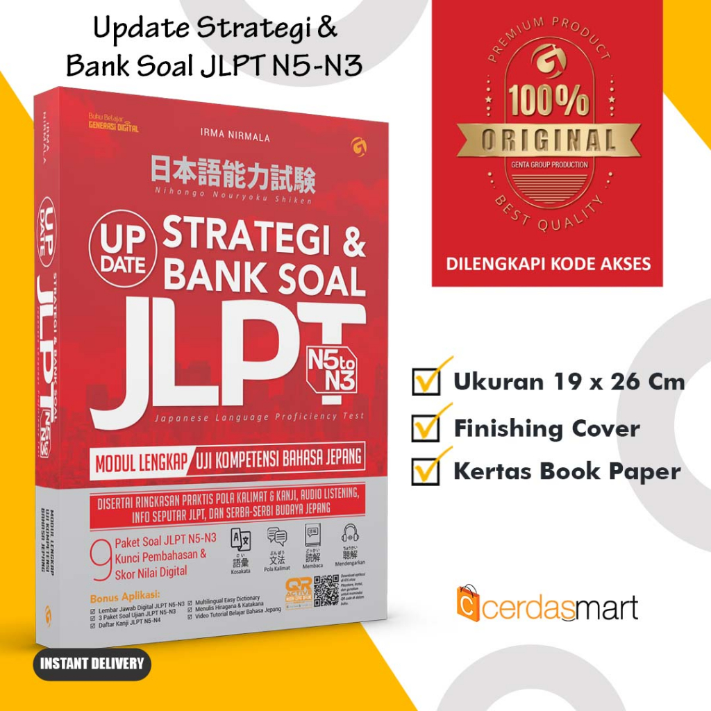 Japanese Learning Book Update Strategy & Question Bank JLPT N5-N3 ...