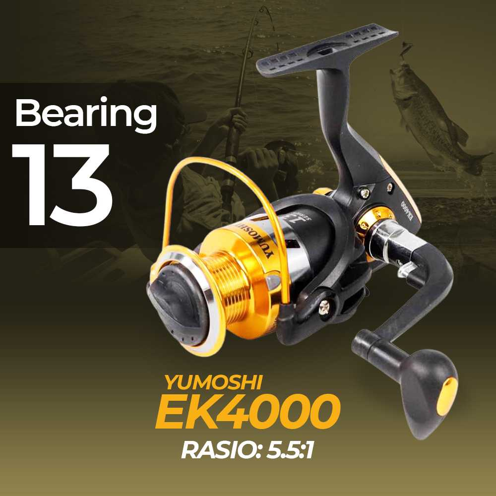 Yumoshi EK3000 EK4000 EK5000 Spinning Fishing Reel 13 Ball Bearing ...