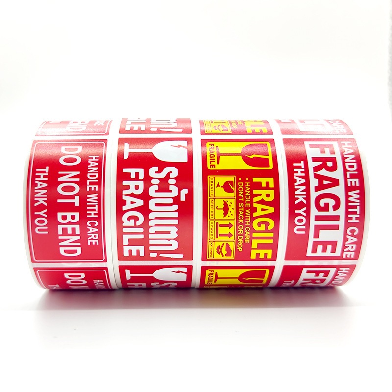 Aj - Fragile Stickers 250pcs / roll Stickers Don't Slam Stickers Watch ...