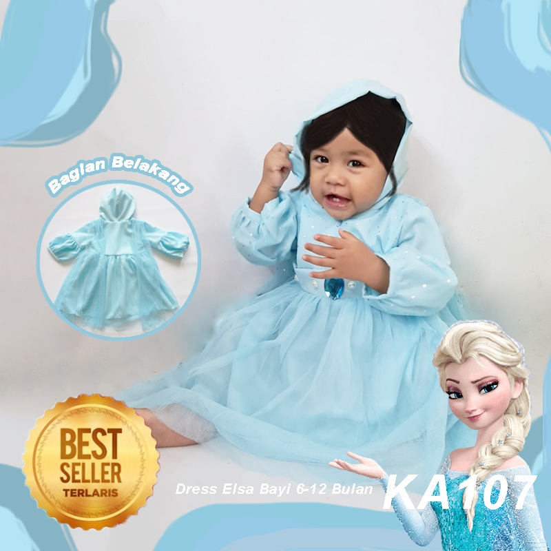 Infant elsa fashion dress