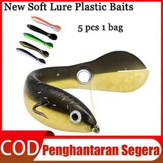 5pcs/Lot Fishing Lures Set 7.5cm 12g Soft Bait Jig Hook Wobbler
