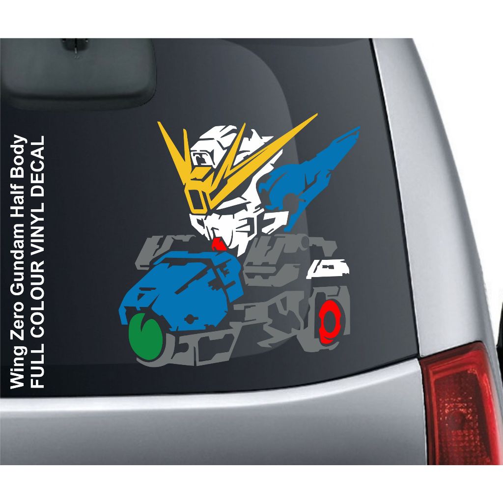 Sticker Cutting Wing Zero Gundam Half Body | Shopee Philippines