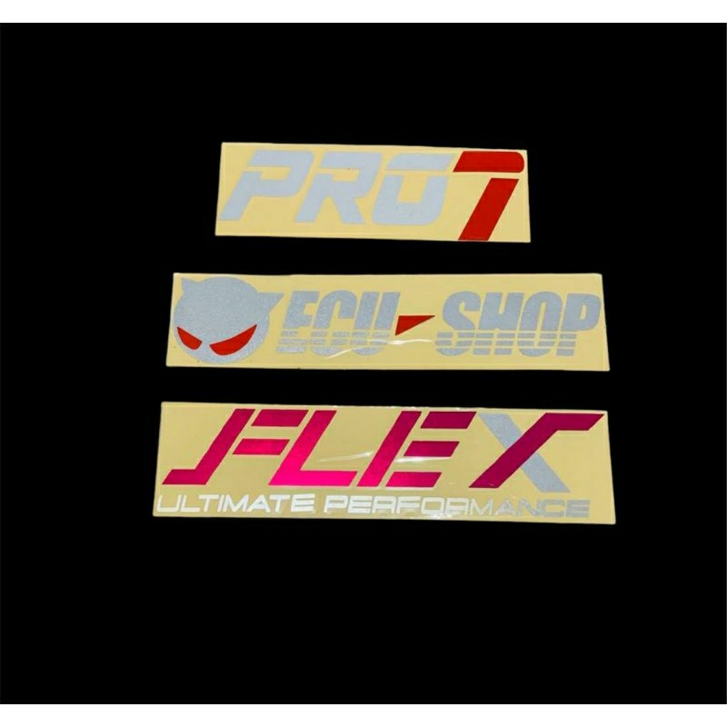 Sticker cutting Glass Car pro7 ecu shop flex | Shopee Philippines