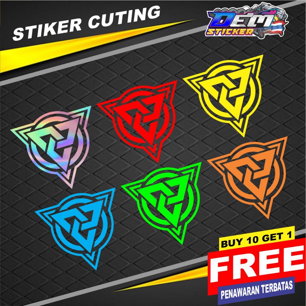 GC Logo sticker VIRAL GC MOTORCYCLE HITS CUTTING sticker | Shopee ...