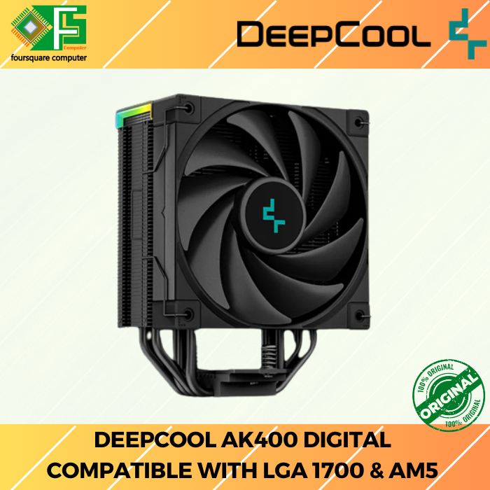 Cpu Cooler Deepcool AK400 Digital | Hsf CPU Air Cooler | Shopee Philippines