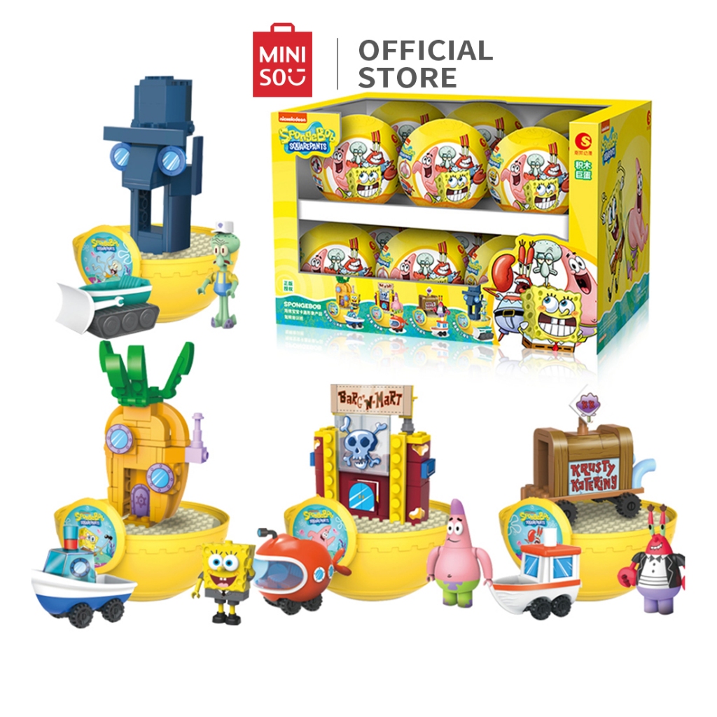 Miniso x Spongebob Squarepants Cute Blind Box Statue High Quality ...