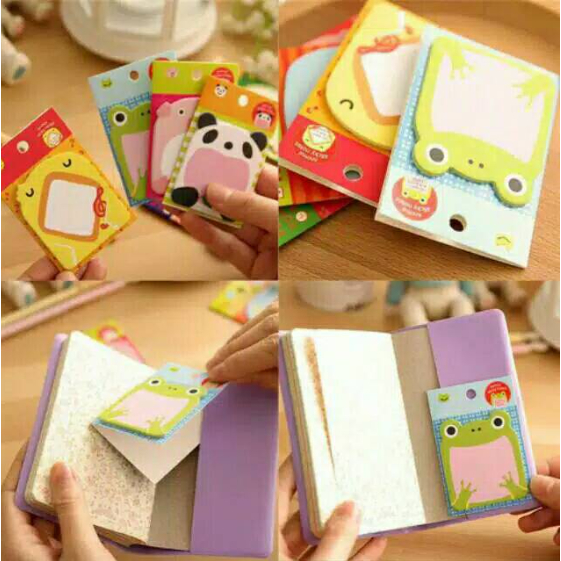 Sticky Notes Animal Character Memo/note Paper Patch/Animal Motif Memo ...