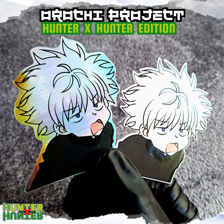 Killua Kilua Hunter X Hunter Anime Sticker Hologram Glossy Waterproof ...