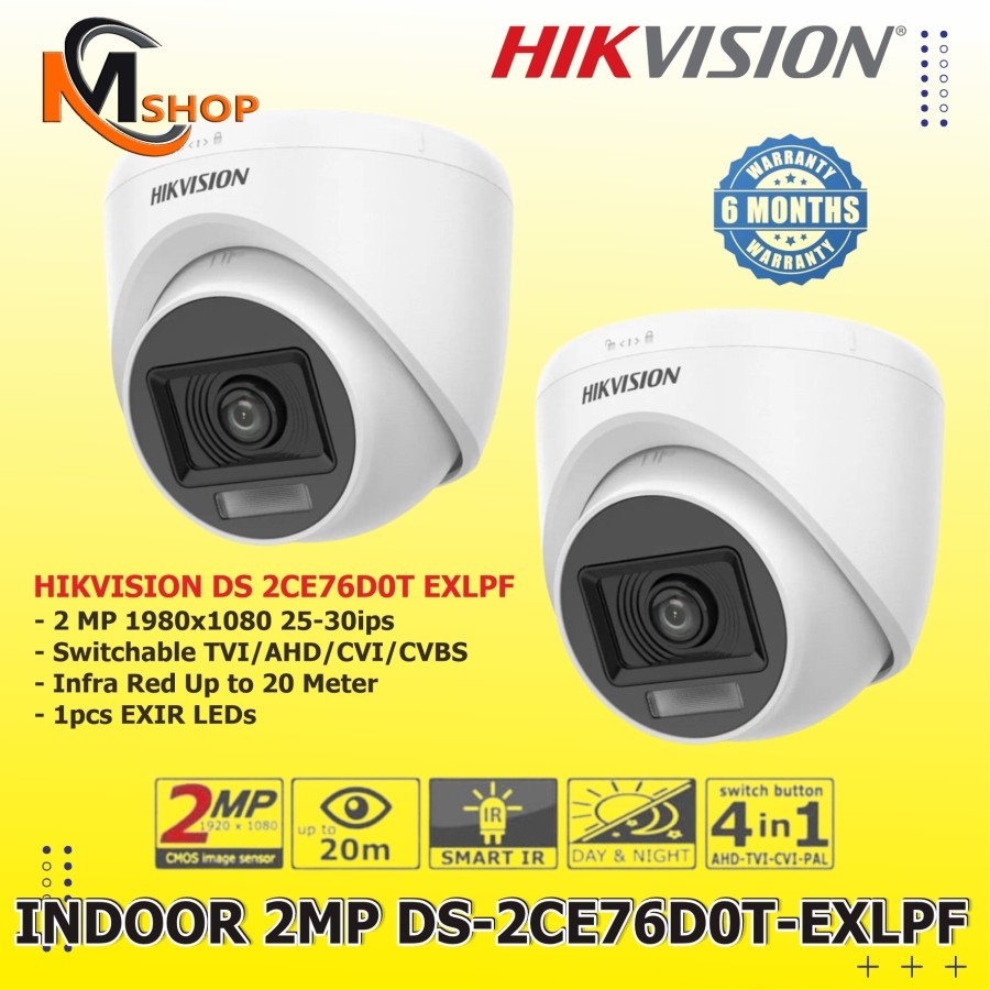 Hikvision 2MP Indoor CCTV Camera DS-2CE76D0T-EXLPF Camera Full HD ...