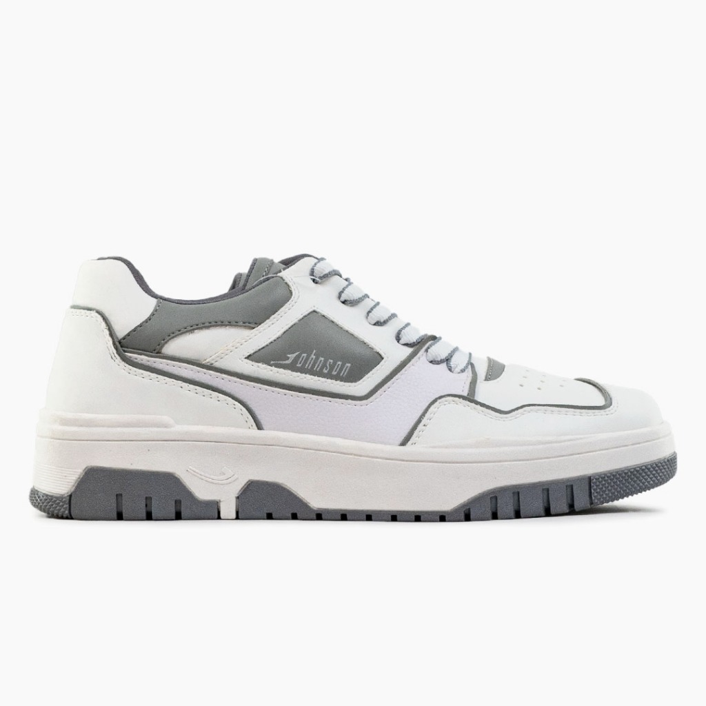 Johnson Sneakers - Orbit White Grey | Shopee Philippines