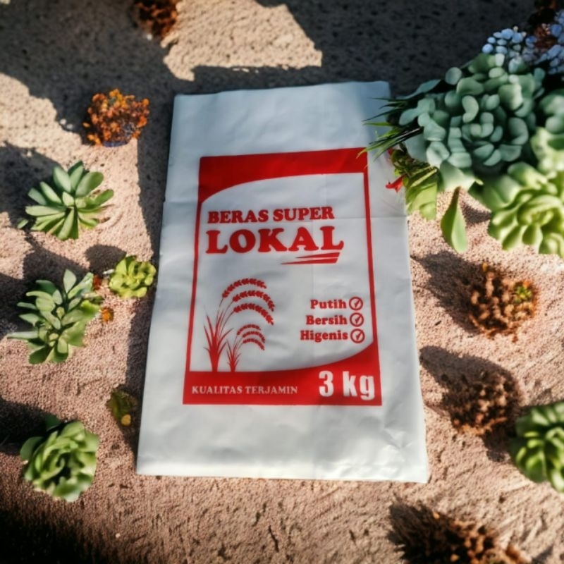 (contains 50 pcs) LARGE PLASTIC PACKAGING SIZE 3kg/Plastic rice ...