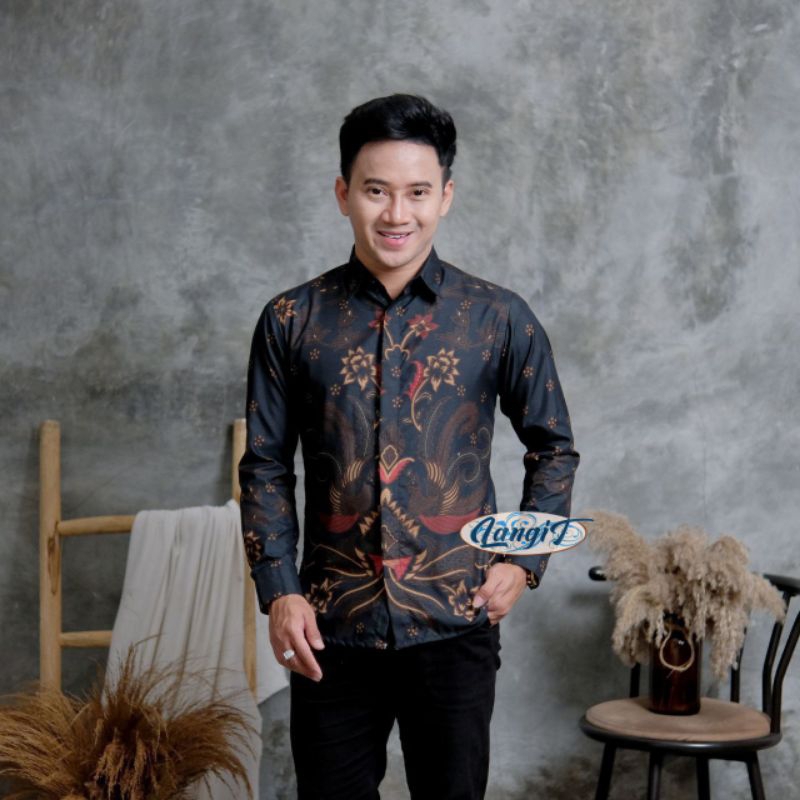 Batik Men BATIK Shirt Men Long Sleeve BATIK big size JUMBO M L XL XXL ...