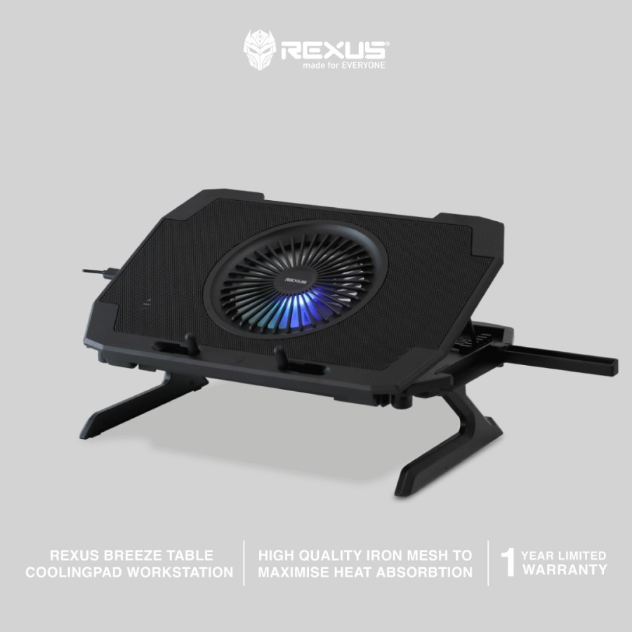 Rexus Cooling Pad/Table Coolingpad Workstation Breeze B175 | Shopee ...