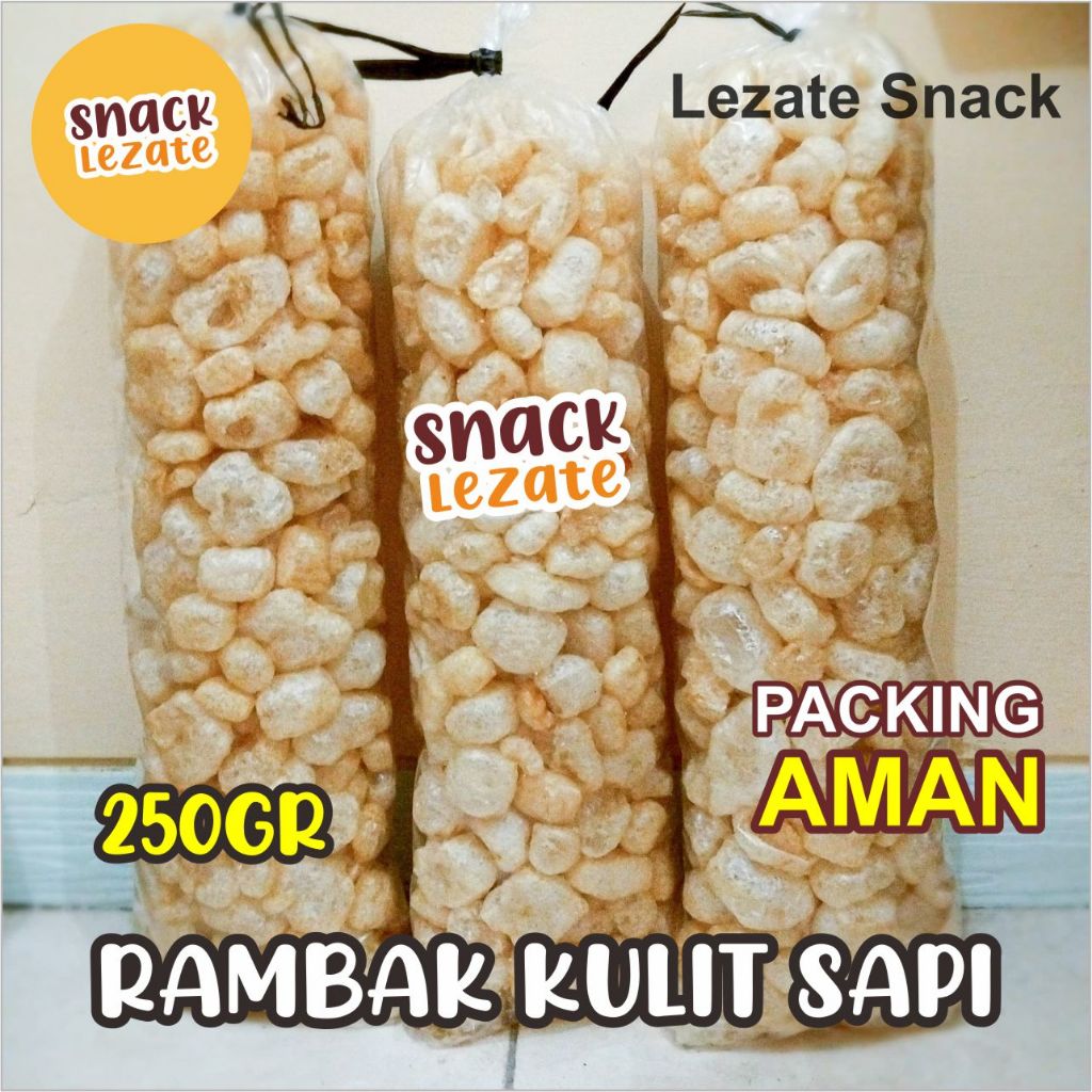 Genuine Cow Leather Rambak 250gr Cooked Typical Of Crispy Solo/Cowhide ...