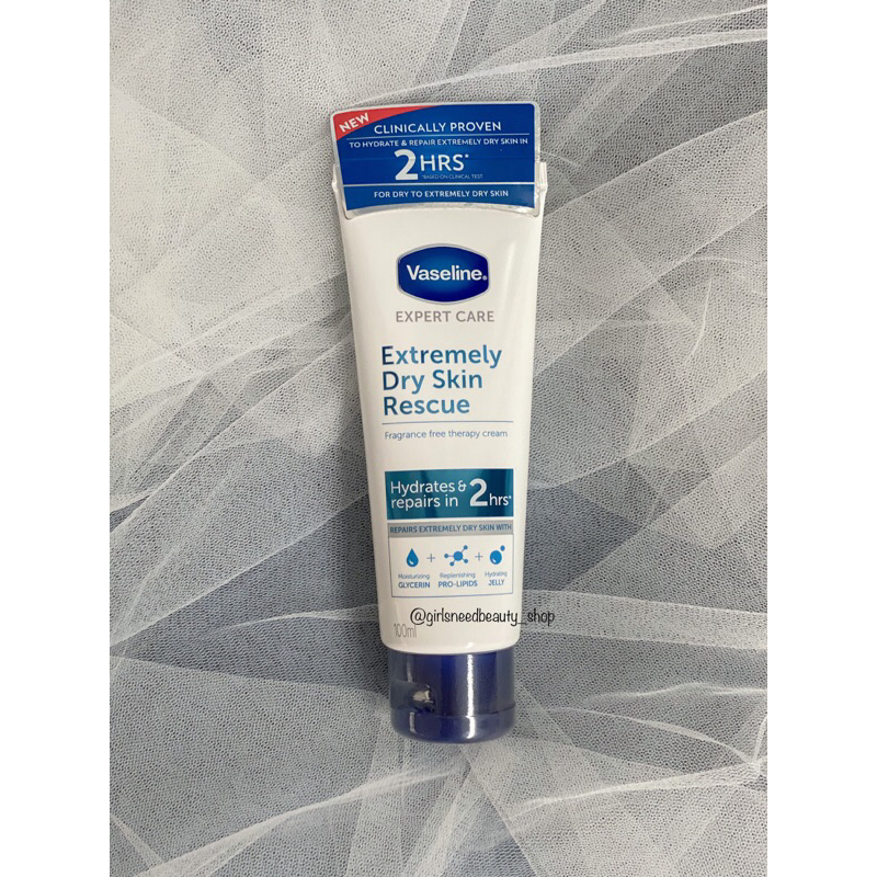 Vaseline Expert Care Extremely Dry Skin Rescue 100ml | Shopee Philippines