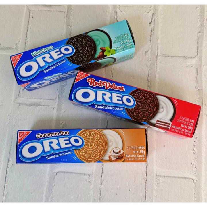 OREO IMPORT KOREA RED VELVET / CINNAMON BUN / MINT CHOCO | Shopee ...