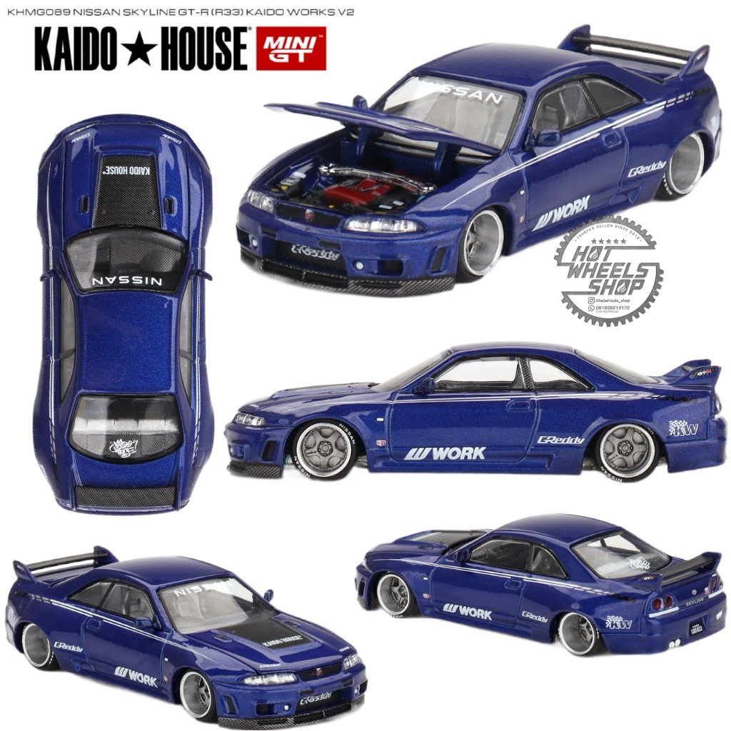 Mini GT KHMG089 Nissan Skyline GT-R (R33) Kaido Works V2 Mini GT KHMG089 Nissan Skyline GT-R (R33) Kaido Works V2