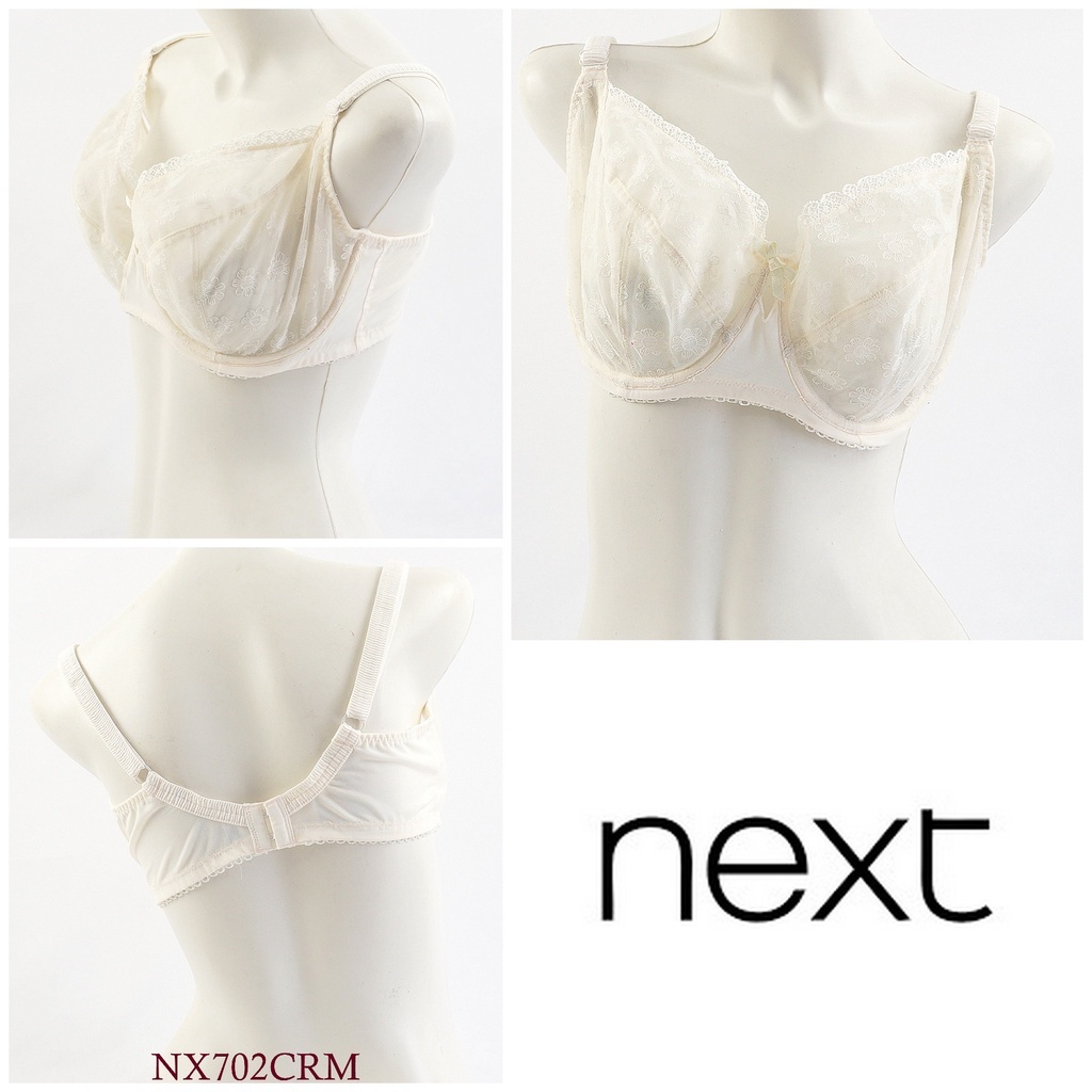 ] Bra NEXT MINIMIZER Without Foam Using Wire MIX PCM Cream SIZE 32B ...